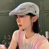 Gorra de Béisbol Lavada de Mezclilla Retro Coreana para Primavera y Otoño para Mujer, Boina de Moda Diaria, Circunferencia de Cabeza Grande, Sombrero de Gama Alta