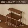 Prateleira de Armazenamento Multicamadas para Mesa Suporte para Xícaras de Café Organizador de Conjunto de Chá Rack de Exibição para Bancada de Cozinha Doméstica