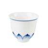 Jingdezhen Copo Mestre de Porcelana Branca Pintado à Mão Copo Único Kung Fu Pequeno Copo de Chá Personalidade Única Copo de Chá de Cerâmica