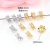 Color fuerte cobre chapado oro blanco incrustado circonita cuenta espaciadora copo de nieve cuenta barril colgante Passepartout accesorios de joyería diy