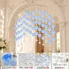 Campanillas de viento acrílicas para manualidades, accesorios decorativos, cadena de conchas terminada, cortina colgante, piezas redondas, cortina de puerta hecha a mano, accesorios de partición y materiales