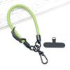 Cordón cruzado de 8 mm de cuero, tira redonda de cuero, clip trasero, junta, funda para tarjeta llave, multifuncional, puerto de carga, cordón para funda de teléfono