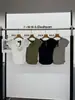 6.1 Nueva Camiseta Texturizada de Tencel Inss para Mujer, Verano Cuello en V Manga Corta Ajustada Delgada 80011