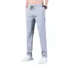 Pantalones de Verano para Hombre Transpirables y Suaves Talla Grande Corte Delgado Cómodos Pierna Recta En Stock Venta al por Mayor Casual Delgados para Viajar Pantalones de Pierna Recta