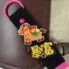 Patch de Tecido Artesanal Cultural e Criativo Estilo Coreano DIY Decoração Pendente Chaveiro com Fita Grossa de 32mm Pingente de Bolsa Venda por Atacado em Estoque