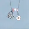 Collar en Forma de Corazón, Lujo Ligero, Estilo Nicho, Estilo Francés, Súper Tipo Hada, Regalo para Novia, Collar Exquisito y de Gama Alta
