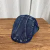 Gorra Retro Estilo Japonés de Mezclilla Usada al Revés Hacia Adelante para Hombres y Mujeres, Boina Versátil de Copa Suave, Moderna y a la Moda