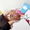 Gato Gatito de Silicona Dibujo Animado Lindo Adecuado para Soporte Magnético Magsafe con Fuerte Adsorción y Airbag Retráctil para Escritorio
