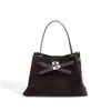 Bolso de Mujer de Cuero Genuino Bolso de Mano de Alta Gama para el Trabajo Bolso de Hombro Retro a la Moda Bolso Cruzado