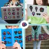 50 hojas de película láser, pegatinas de graffiti mixtas de luz de neón, pegatinas decorativas impermeables para vasos de agua, pegatinas de luz de neón al por mayor