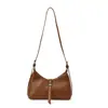 Bolsa Modelo Bolinho Retro Super Quente Popular deste Ano para Mulheres 2025 Outono Nova Versátil Fashionável Acessível Luxo Bolsa de Ombro Único Transversal