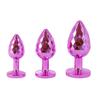 Plug anal metálico de diamante rosa expansor anal para homens e mulheres saindo masturbação massagem na parte de trás brinquedo adulto sm diversão