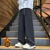 Pantalones de Esquí Impermeables con Forro de Terciopelo para Otoño e Invierno para Hombre, Marca de Moda, Pantalones Cargo Rectos Holgados para Exteriores, Pantalones Casuales Gruesos