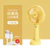 Mini ventilador de mano, alimentado por USB, portátil, diseño lindo, no requiere instalación, viene con un soporte para teléfono, perfecto para llevar a todas partes