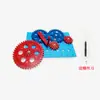 Novas engrenagens plásticas de tamanho grande, conjunto de engrenagens com diâmetro de 8 cm, adequado para aeromodelos, navios modelo e carros modelo; inclui caixa de direção de cremalheira e pinhão