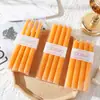 4 Peças/Caixa de Velas Cônicas, Velas Longas Coloridas Estilo Europeu Vermelho e Branco, Velas Retas, Jantar à Luz de Velas, Iluminação com Cera em Coluna para Restaurante Ocidental