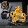 Muda de cor com água, fique rico imediatamente, ornamento de animal de estimação de chá do signo de cavalo, mesa de escritório do chefe, bandeja de chá, decoração de mesa de chá