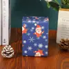 Papel de Embrulho Kraft Papel de Embrulho Papai Noel Meia de Natal Padrão de Alce Buquê de Maçãs Flores Presente Papel de Embrulho para Presente