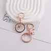 Set de 3 piezas de Cadena de Figura 8 Multicolor Simple Llavero DIY Hecho a Mano Auto-Hecho Bolso Colgante Pequeño Material de Joyería Accesorios