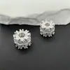 Cobre Chapado en Oro Microincrustado Circonita Cubo de Azúcar Separadores para Pulsera DIY Cadena Separador Rueda Base Flor Doble Fila Anillo de Carrera Accesorios