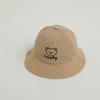 Sombrero de primavera para bebé de 2 a 4 años, sombrero tipo cubeta estilo ins, lindo sombrero de pescador para niños, oso LUCKY, sombrero de sol de verano