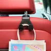 Nuevo Gancho para Coche para Respaldo de Asiento, Soporte para Teléfono en Asiento Trasero, Accesorio Decorativo Doble Gancho para Coche, Percha Universal Invisible