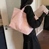 Bolsa Tote Simples de Gelatina com Flor Vazada para Primavera e Verão para Mulheres 2026 Nova Cor Macaron Grande Capacidade Bolsa de Mão para o Dia a Dia