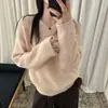 Suéter de Punto Básico para Mujer, Cuello en V, Primavera Otoño Invierno, Estilo Ins, Holgado, Capa Interior, Casual, Versátil, Suéter Base