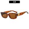 Óculos de sol transfronteiriços europeus e americanos em forma de V pequena caixa vintage INS AliExpress óculos de sol moda hip-hop óculos de sol
