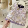 Traje Tang para Niña Ningli Atuendo de Año Nuevo Chaleco Otoño/Invierno Nuevo Estilo Moda Infantil Conjunto de Falda Corta para Niñas