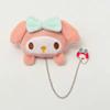 Broche de cadena de peluche de dinosaurio Pikachu tigre acostado panda muñeco de peluche de dibujos animados broche pasador lindo accesorios