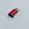 Adaptador micro a tipo C de aleación de aluminio, convertidor V8 a tipo C, venta al por mayor de fábrica