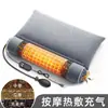 Almohada Cervical Inflable de Artemisa Calentada, Almohada Inteligente de Temperatura Constante para el Cuello, Almohada de Terapia de Calor por Moxibustión de Altura Ajustable
