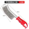 Cepillo de alambre para bonsái alambre de acero mantenimiento cepillo de lijado cepillo de acero para barbacoa alambre de hierro industrial Wenwan espeso descontaminación con mango