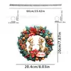Castillo de Papá Noel Globo Colgante Acrílico Plano 2D Atmósfera Festiva Navideña Manualidades Colgantes