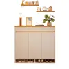Zapatero para entrada de casa, interior, nuevo modelo 2026, diseño popular, mueble de almacenamiento de madera maciza de alta gama, montado en la pared, para el área de entrada