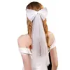 Velo de Novia Lazo Corto de Alta Gama Perla Francés Simple Accesorios para el Cabello Estilismo para Fotos de Boda Tocado