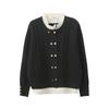 Suéter Dulce Falso de Dos Piezas Talla Grande para Mujer Inno, Nuevo Invierno para Mujer, Patrón de Cáñamo, Aspecto Adelgazante, Top 411837