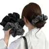Elástico para el Cabello Satinado Elegante de Lunares Estilo Coreano Versátil Scrunchie Retro Accesorio Duradero para el Cabello Tocado
