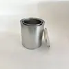 Cubo metálico para mezclar pintura de 1L, Taza de almacenamiento de 2L, 4 latas de pintura, Tanque de almacenamiento de líquido de 0.3L, Cubo metálico redondo sellado de 0.5L