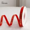 Cinta dorada inglesa LOVE de 2,5 cm para embalaje de flores, cinta floral, ramo, correa de regalo, lazo