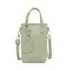 Bolsa para Teléfono Móvil con Patrón de Lichi para Mujer 2026 Nuevo Verano Versátil Ligera Mini Bolso Cruzado Monocromático Bolso de Mano Cuadrado Pequeño