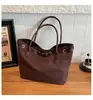 Bolsa Tote Grande Fosca Moda Tendência Comércio Exterior Transfronteiriço Casual Versátil Bolsa Saco para o Dia a Dia Bolsa de Ombro Retrô para Mulheres