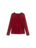 Moda para Mujer Tallas Grandes Diseño de Encaje Patchwork Suéter Tejido Elegante 2026 Invierno Gordo mm Top de Punto Base 23531