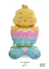 Pascua nueva forma de pollo conejo huevo de dibujos animados de pie globo de película de aluminio diseño de lugar de fiesta festiva