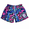BKTSQD Estilo Pigmento Shorts Americanos Masculinos Esportes ao Ar Livre Corrida Fitness Malha de Quatro Pontos Secagem Rápida Calças de Basquete