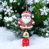 Homem de Gengibre de Natal Sino Pingente Papai Noel Pequeno Enfeite Decoração de Árvore de Natal Pingente de Decoração de Natal