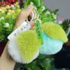 Novo Coisas Boas Acontecem Pelúcia Pequeno Keychain de Caqui Pingente de Pelúcia Imitação de Pelo de Coelho Rex Barraca Memorial Pendente Atacado
