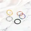 Argolas de Nariz, Piercings de Nariz, Piercings de Lábio, Brincos de Aço Inoxidável 316L Transfronteiriços, Argolas Fechadas de Liga de Titânio, Joias para Septo Nasal