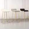 Silla de Bar Moderna Simple Respaldo Hogar Taburete Alto Lujo Ligero Joyería Gafas Mostrador Tienda Cajero Silla de Bar